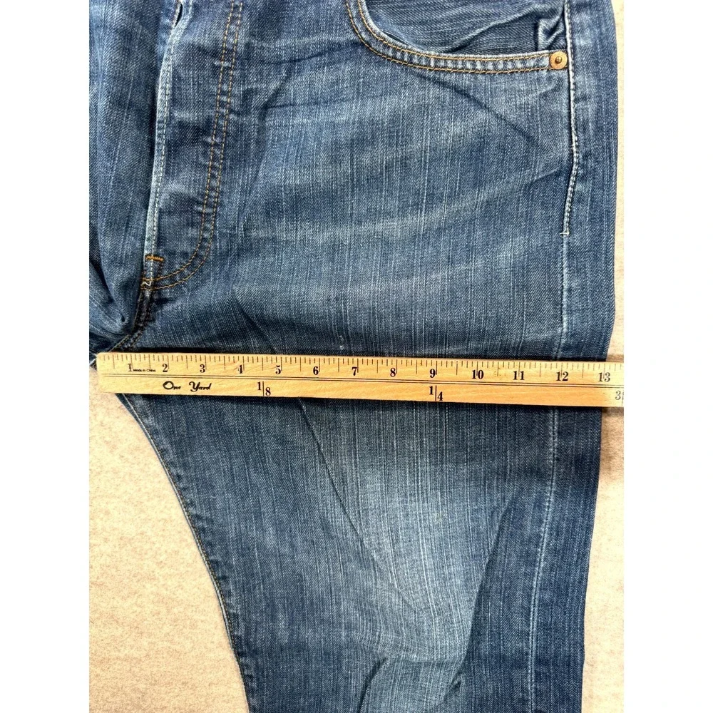 Levi's 501 Original Jeans Mens 36x30 Blue Denim Cotton Straight Leg Button Fly